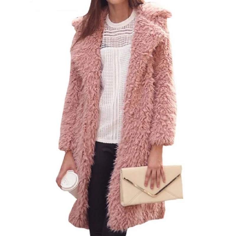 Winter Women Fluffy Soft Faux Fur Coat Jacket Female Thick Warm Lamb Wool Overcoat Long Sleeve Cardigan Outwear Casaco Plus Size
Winter Women Fluffy Soft Faux Fur Coat Jacket Female Thick Warm Lamb Wool Overcoat Long Sleeve Cardigan Outwear Casaco Plus Size