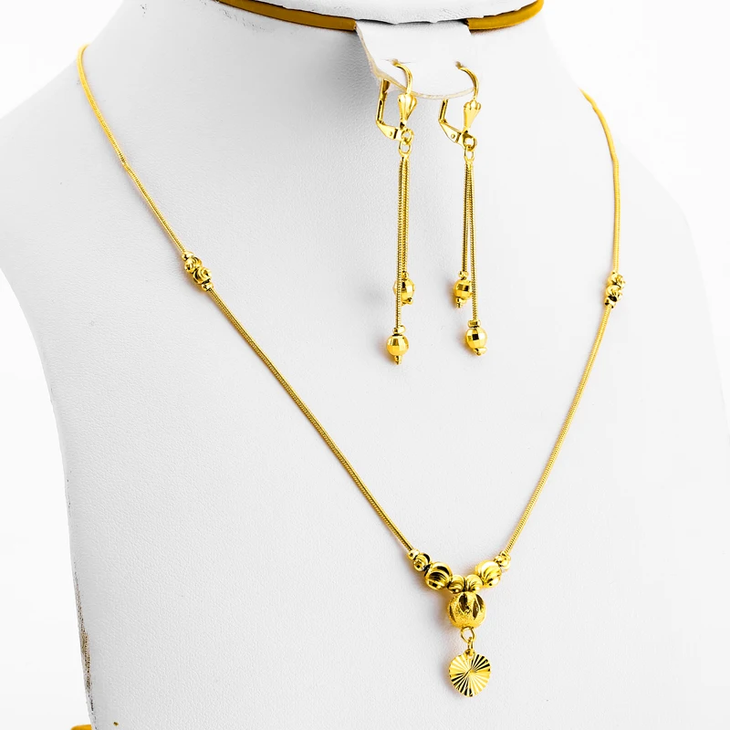 JHplated Jewelry African Indian Jewerly Fashion Charms Ball Jewelry Gold Color Small Beads Necklace Earrings for Women/Girls
JHplated Jewelry African Indian Jewerly Fashion Charms Ball Jewelry Gold Color Small Beads Necklace Earrings for Women/Girls