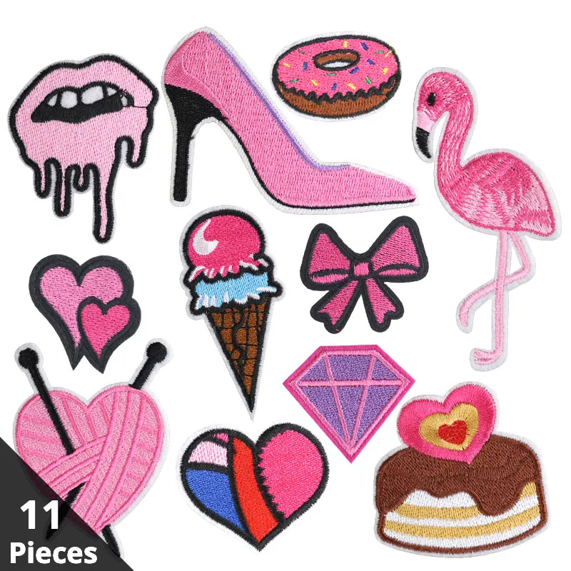 11 Pieces Pink Applications on Clothes Iron on Applique Sticker Patches for Clothing Embroidery Patch Badge Stripe Accessories
11 Pieces Pink Applications on Clothes Iron on Applique Sticker Patches for Clothing Embroidery Patch Badge Stripe Accessories