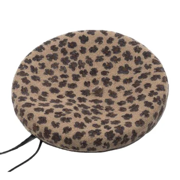 DOUBCHOW Women Adjustable PU Leather Trimmed Wool Leopard Dots Artist French Berets Hats Classical Juniors Baret Beanie Flat Hat
DOUBCHOW Women Adjustable PU Leather Trimmed Wool Leopard Dots Artist French Berets Hats Classical Juniors Baret Beanie Flat Hat