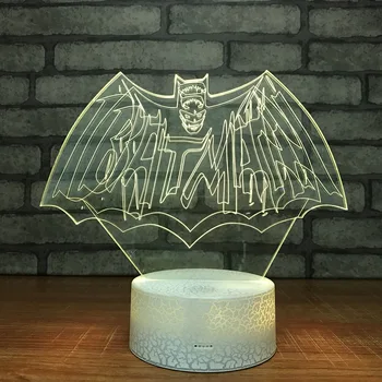 Batman 3D LED RGB Night Light 7 Color Change Desk Light Action Figures 106 Boys Girls Christmas Toys
Batman 3D LED RGB Night Light 7 Color Change Desk Light Action Figures 106 Boys Girls Christmas Toys
