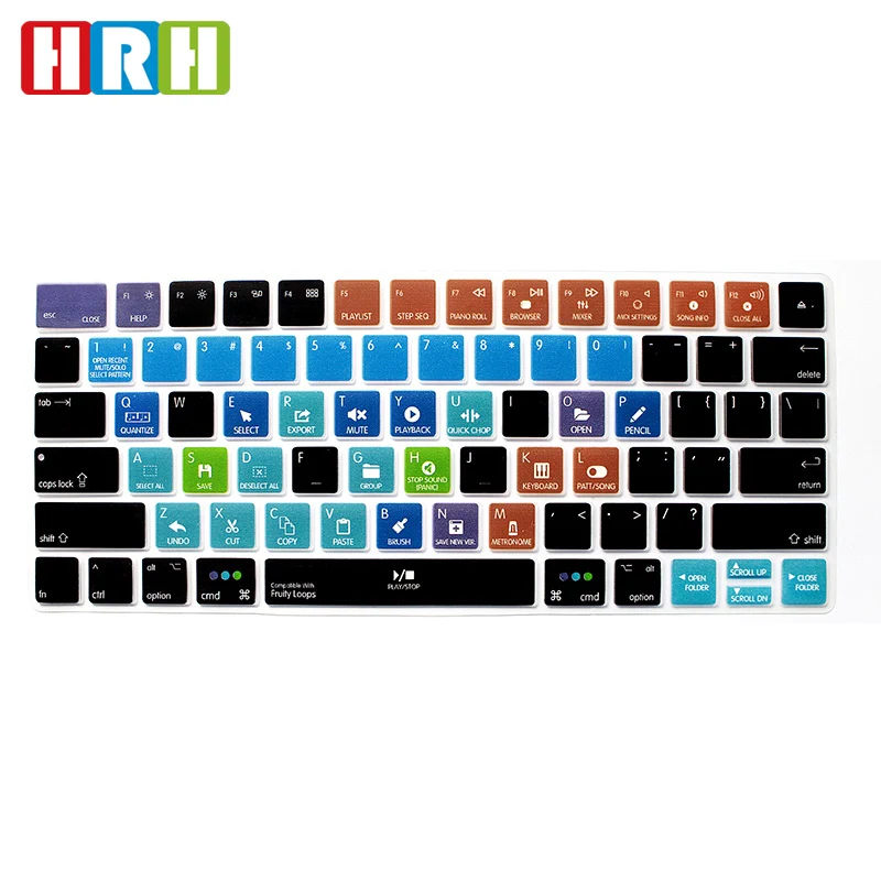 HRH FL Studio Fruity Loops Shortcuts Functional Keyboard Cover Silicone Skin Protective Film For Apple Magic MLA22B/A US Version
HRH FL Studio Fruity Loops Shortcuts Functional Keyboard Cover Silicone Skin Protective Film For Apple Magic MLA22B/A US Version