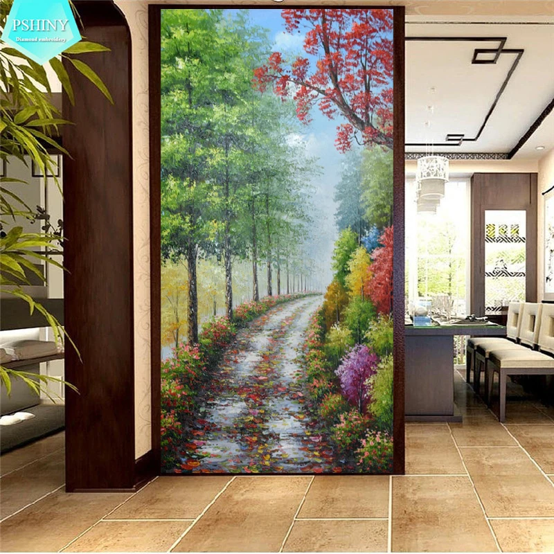 PSHINY 5D DIY Diamond embroidery colorful forest path picture full mosaic Square rhinestone scenic diamond painting cross stich
PSHINY 5D DIY Diamond embroidery colorful forest path picture full mosaic Square rhinestone scenic diamond painting cross stich