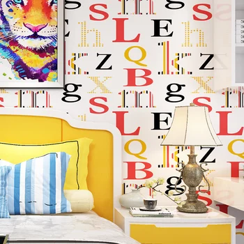 British style wallpaper Nordic style English alphabet wallpaper Simple modern vertical bar Bedroom headboard background
British style wallpaper Nordic style English alphabet wallpaper Simple modern vertical bar Bedroom headboard background