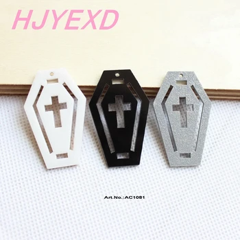 (4cs/lot) AC1081-50MM Acrylic Coffin Grave Cross For Earrings Black White Silver Glitter Halloween Grave Cross For Earrings
(4cs/lot) AC1081-50MM Acrylic Coffin Grave Cross For Earrings Black White Silver Glitter Halloween Grave Cross For Earrings