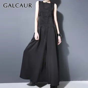 GALCAUR Casual Black Jumpsuit For Women V Neck Sleeveless High Waist Oversized Wide Leg Pants Female Fashion Clothes 2020 Summer
GALCAUR Casual Black Jumpsuit For Women V Neck Sleeveless High Waist Oversized Wide Leg Pants Female Fashion Clothes 2020 Summer