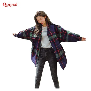 Trench coat for women 2018 spring and summer women's Korean version Wild Loose long windbreaker Harajuku style Plaid coat female
Trench coat for women 2018 spring and summer women's Korean version Wild Loose long windbreaker Harajuku style Plaid coat female