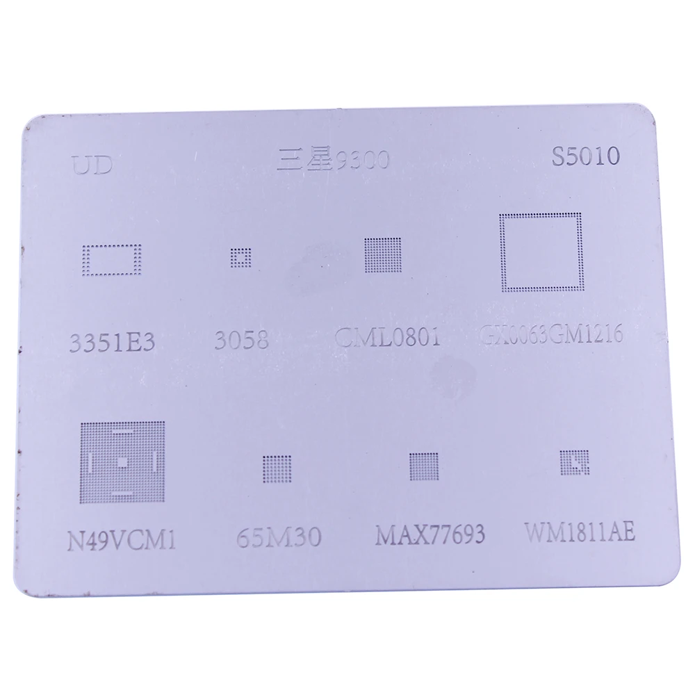 BGA Reballing Stencil Kits Solder Template Set For Samsung I9100-I9000 9300 Note 2 3 IC Chip Rework Repair Tools
BGA Reballing Stencil Kits Solder Template Set For Samsung I9100-I9000 9300 Note 2 3 IC Chip Rework Repair Tools