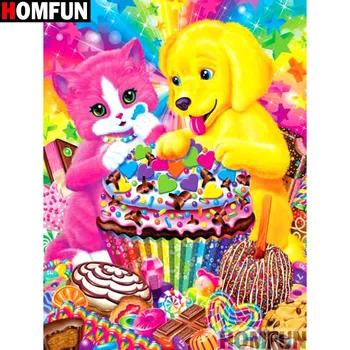 HOMFUN Full Square/Round Drill 5D DIY Diamond Painting "Dog Cat" Embroidery Cross Stitch 5D Home Decor Gift A14753
HOMFUN Full Square/Round Drill 5D DIY Diamond Painting "Dog Cat" Embroidery Cross Stitch 5D Home Decor Gift A14753