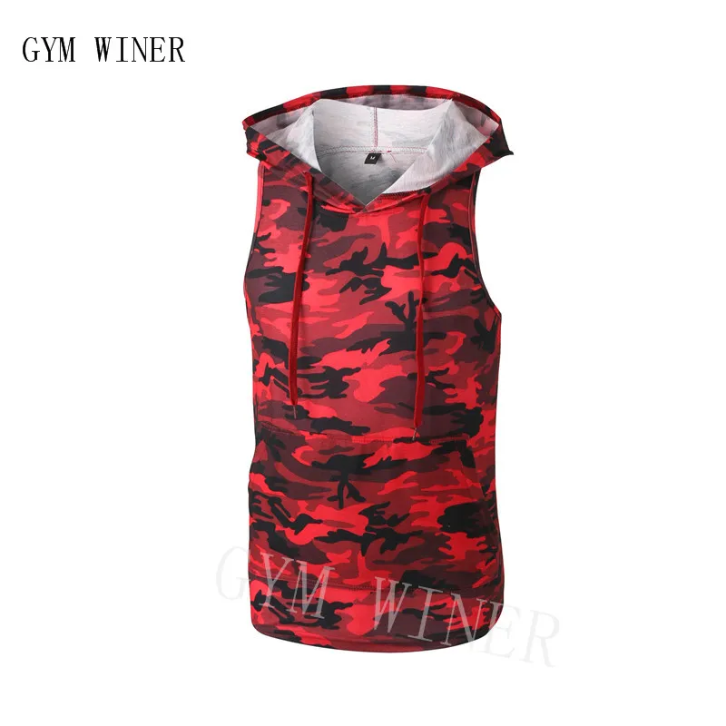 New Men Bodybuilding Tank Tops Gyms Fitness Workout Sleeveless Hoodies Man Casual Camouflage Hooded Vest Male Camo Clothing
New Men Bodybuilding Tank Tops Gyms Fitness Workout Sleeveless Hoodies Man Casual Camouflage Hooded Vest Male Camo Clothing