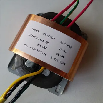 9V 1.67A 9V 1.67A Transformer R Core R20 custom transformer 220V 30VA copper shield for DAC pre-amplifier HIFI decoder
9V 1.67A 9V 1.67A Transformer R Core R20 custom transformer 220V 30VA copper shield for DAC pre-amplifier HIFI decoder