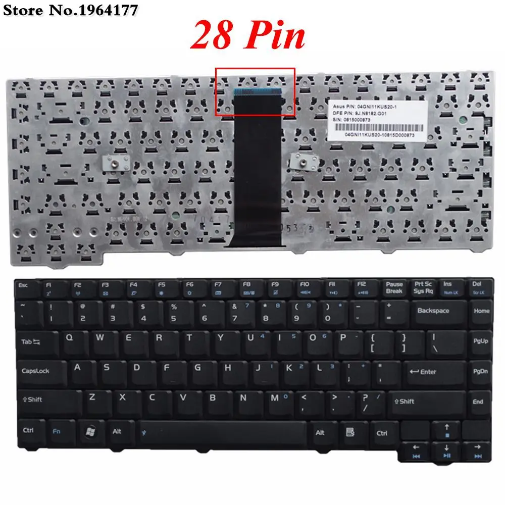 Новая черная клавиатура для ASUS Z52 Z52J Z52JE X52 X53L F3 F3J F3Jm F3Jp F3E F3F F3H F3JA F3U F3T F2 Z53 T11 на английском языке
Новая черная клавиатура для ASUS Z52 Z52J Z52JE X52 X53L F3 F3J F3Jm F3Jp F3E F3F F3H F3JA F3U F3T F2 Z53 T11 на английском языке