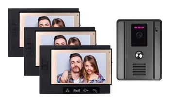 Home security intercom system 7 Inch video door phone LCD Monitor 700 TVL Night Version Camera video doorbell 1camera+3monitors
Home security intercom system 7 Inch video door phone LCD Monitor 700 TVL Night Version Camera video doorbell 1camera+3monitors