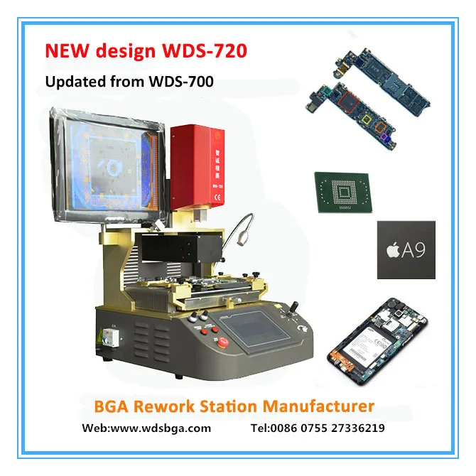 Upgrade from wds 700 mobile repair machine wds 720 automatic bga reballing station with IR & laser position mobile phone repair
Upgrade from wds 700 mobile repair machine wds 720 automatic bga reballing station with IR & laser position mobile phone repair