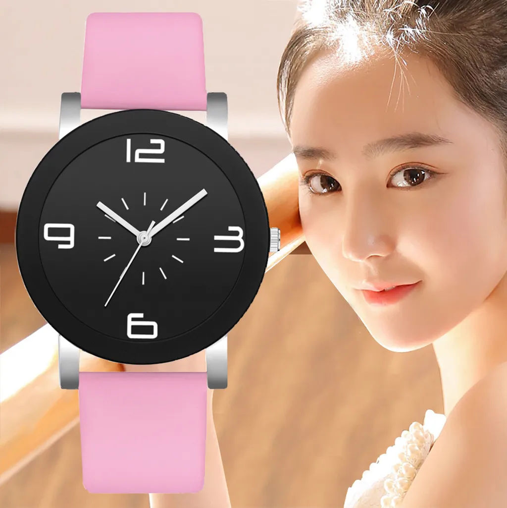 2019 New Fashion Monochrome Digital Scale Disc Belt Strap Ladies Watch Simple Casual black wrist watch for a girl giftC507
2019 New Fashion Monochrome Digital Scale Disc Belt Strap Ladies Watch Simple Casual black wrist watch for a girl giftC507