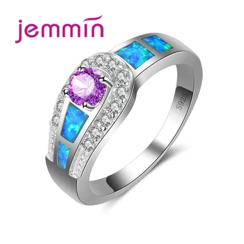 Romantic Crystal Stone Ring Blue Fire Opal Jewelry For Women Promise Ring Dress Accessories Anillos Mujer
Romantic Crystal Stone Ring Blue Fire Opal Jewelry For Women Promise Ring Dress Accessories Anillos Mujer