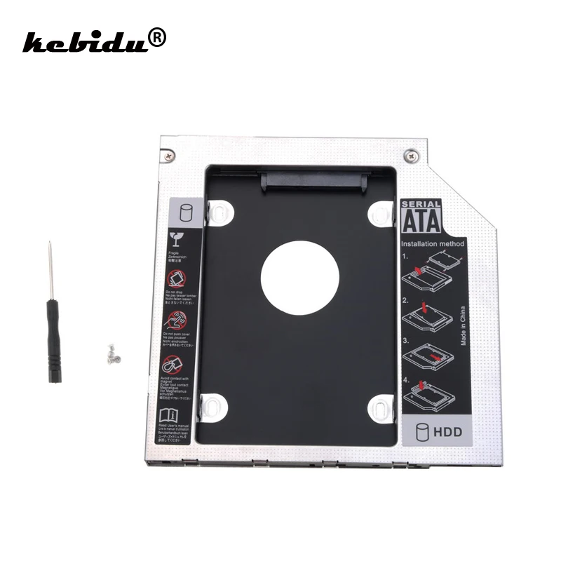kebidu 12.7mm Second Hard Disk Driver 2.5" Aluminum 2nd caddy HDD SDD SATA to sata External Enclosure For CD Optical Bay Laptops
kebidu 12.7mm Second Hard Disk Driver 2.5" Aluminum 2nd caddy HDD SDD SATA to sata External Enclosure For CD Optical Bay Laptops