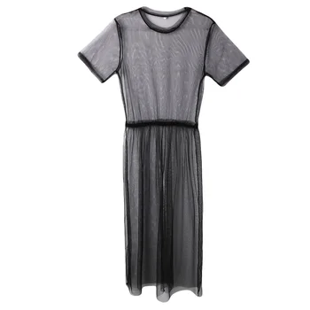 2018 New Sexy Women Ladies Short Sleeve Mesh Sheer See Through Long Maxi Dress Beach Tulle Evening Party Club Wear Dress
2018 New Sexy Women Ladies Short Sleeve Mesh Sheer See Through Long Maxi Dress Beach Tulle Evening Party Club Wear Dress