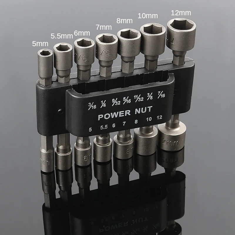 HOEN 14pcs/set Hex Socket Sleeve Nozzles Magnetic Nut Driver Set Drill Bit Adapter Power Tools Kit Hex Sleeve Driver Set
HOEN 14pcs/set Hex Socket Sleeve Nozzles Magnetic Nut Driver Set Drill Bit Adapter Power Tools Kit Hex Sleeve Driver Set