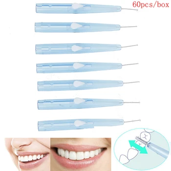 60pcs Oral Care Toothpick Teeth Brush Push-Pull Interdental Orthodontic Brush Gum Dental Floss Orthodontic Wire Brush Toothbrush
60pcs Oral Care Toothpick Teeth Brush Push-Pull Interdental Orthodontic Brush Gum Dental Floss Orthodontic Wire Brush Toothbrush
