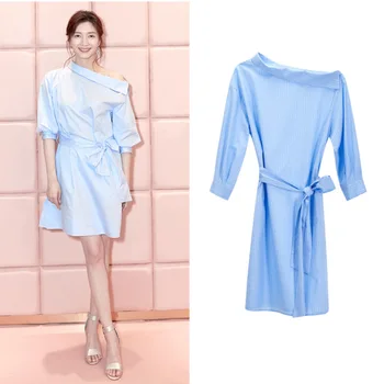 2019 Mini Dress Sexy Jiang Shuying Celebrity Backless One-Shoulder Women Short Bow Striped Night Club Party Dresses Wholesale
2019 Mini Dress Sexy Jiang Shuying Celebrity Backless One-Shoulder Women Short Bow Striped Night Club Party Dresses Wholesale