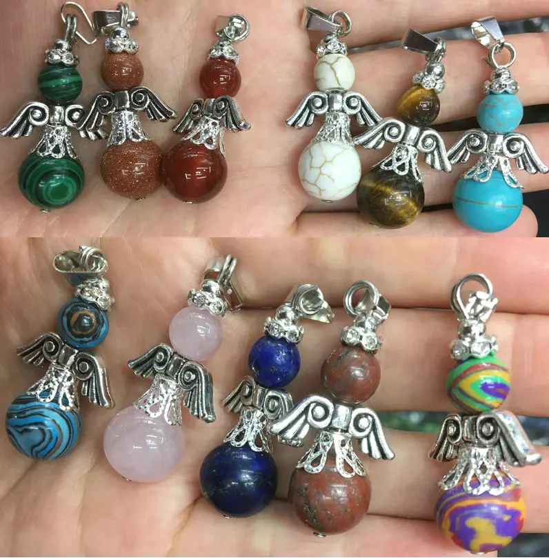 Gems Angles Healing Pointed Chakra Rock Beads Pendants Round Ball Quartz Crystal Stone Beads Pendant for Necklace Jewelry Making
Gems Angles Healing Pointed Chakra Rock Beads Pendants Round Ball Quartz Crystal Stone Beads Pendant for Necklace Jewelry Making