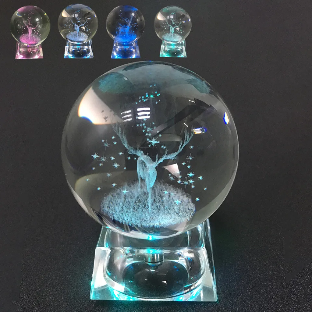Bedroom living room decoration small objects crystal ball Creative carving deer glass ball quartz crystal pendulum
Bedroom living room decoration small objects crystal ball Creative carving deer glass ball quartz crystal pendulum