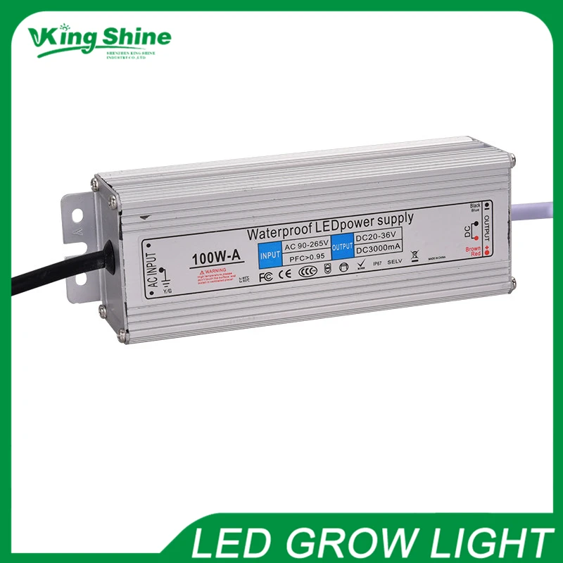 100W IP67 Waterproof LED Power Supply 3000MA 20-36V LED Driver for Flood Lights grow lights 2 year warranty
100W IP67 Waterproof LED Power Supply 3000MA 20-36V LED Driver for Flood Lights grow lights 2 year warranty