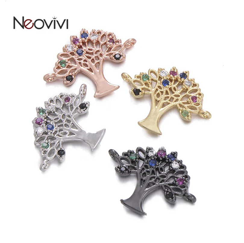 Neovivi Tree of Life Charm Hollow Multi Color Zircon Charms for Jewelry Making Bracelets Micro Pave CZ DIY Connector Craft Gift
Neovivi Tree of Life Charm Hollow Multi Color Zircon Charms for Jewelry Making Bracelets Micro Pave CZ DIY Connector Craft Gift
