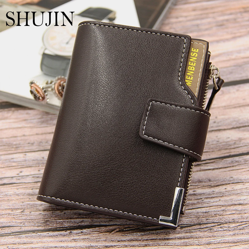 SHUJIN Leather Hasp Small Wallet Coin Pocket Purse Card Holder Men Wallets Money Cartera Hombre Bag Male Clutch
SHUJIN Leather Hasp Small Wallet Coin Pocket Purse Card Holder Men Wallets Money Cartera Hombre Bag Male Clutch