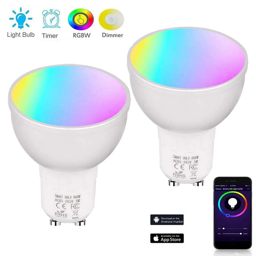 Wifi Smart LED Light Bulbs GU10/GU5.3/E27 APP Remote Control Switch Dimmable Compatible with Amazon Alexa/Google Assistant/IFTTT
Wifi Smart LED Light Bulbs GU10/GU5.3/E27 APP Remote Control Switch Dimmable Compatible with Amazon Alexa/Google Assistant/IFTTT