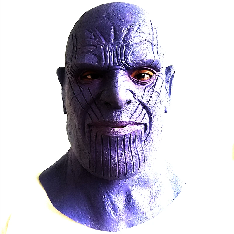 Thanos Mask Avengers Infinity War Gloves Gauntlet Helmet Cosplay Halloween Costume Latex mask
Thanos Mask Avengers Infinity War Gloves Gauntlet Helmet Cosplay Halloween Costume Latex mask