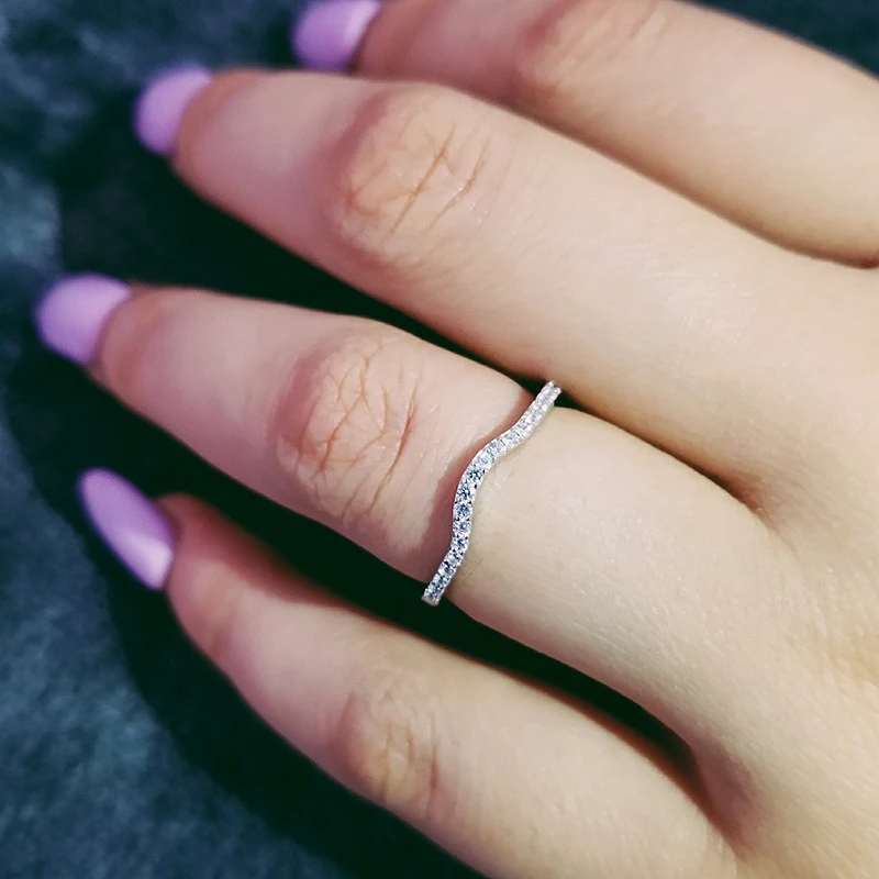 Real 925 Sterling Silver band eternity Rings For Women Ring Wedding Engagement Jewelry finger pinky Women personalized R235A
Real 925 Sterling Silver band eternity Rings For Women Ring Wedding Engagement Jewelry finger pinky Women personalized R235A