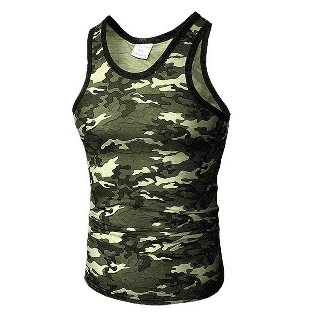 Plus Size Men Tank top gym clothing Summer 2019 Elastic Camouflage Printed Casual Slim Fit O Neck Sleeveless Sport Tops Vest
Plus Size Men Tank top gym clothing Summer 2019 Elastic Camouflage Printed Casual Slim Fit O Neck Sleeveless Sport Tops Vest