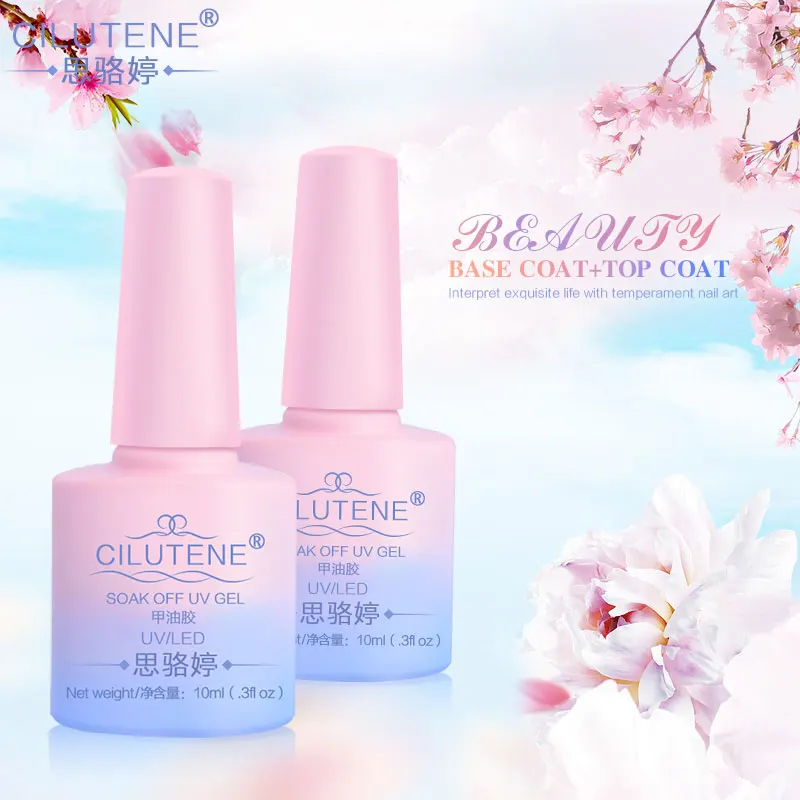 Cilutene Long Lasting No Clean Top Coat Base Coat UV Gel Nail Polish Shiny Sealer Manicure Soak off Top Base Nail Primer 10ml
Cilutene Long Lasting No Clean Top Coat Base Coat UV Gel Nail Polish Shiny Sealer Manicure Soak off Top Base Nail Primer 10ml