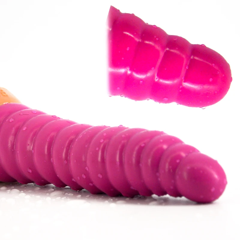Super Huge Dildo The Caterpillar Silicone Anal Plug Sex Toys For Women Masturbation Round Head Plug Vagina With Suction Cup