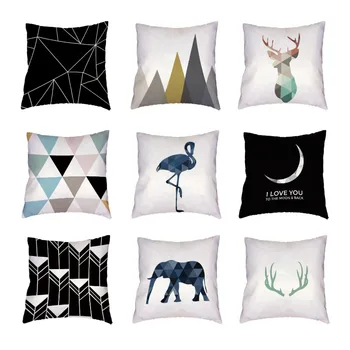 Geometric Yellow Antler White Cushion Cover Arrow Elephants Flamingos Polyester Peach Skin Throw Pillow Case Car Home Decorative
Geometric Yellow Antler White Cushion Cover Arrow Elephants Flamingos Polyester Peach Skin Throw Pillow Case Car Home Decorative