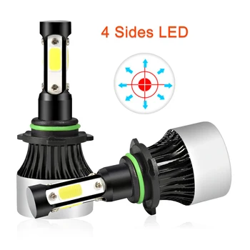 H4 LED Bulb H7 Headlight Conversion kits Car Lights HB4 HB3 9005 9006 H11 Lamp 4 Side COB Chip 12000Lm 12V 55W
H4 LED Bulb H7 Headlight Conversion kits Car Lights HB4 HB3 9005 9006 H11 Lamp 4 Side COB Chip 12000Lm 12V 55W