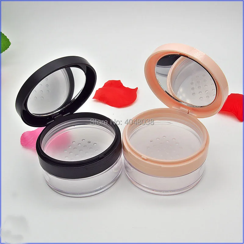 Highlight Shading Powder Compact Loose Powder 20 Gram with Mirror a Puff Empty Loose Powder Packing Box Dia 65 mm Makeup Tools