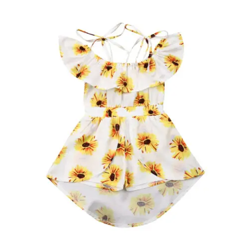 Girl Baby Dress Summer Kids Baby Girl Clothes Sunflower Print Off Shoulder Dress Jumpsuit Dresses
Girl Baby Dress Summer Kids Baby Girl Clothes Sunflower Print Off Shoulder Dress Jumpsuit Dresses