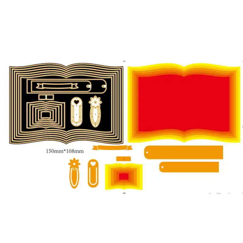 Books Frame Metal Cutting Dies for Scrapbooking Craft Stencil Embossing Decoration clear stamps and dies stansen new for cards
Books Frame Metal Cutting Dies for Scrapbooking Craft Stencil Embossing Decoration clear stamps and dies stansen new for cards