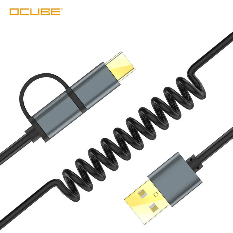 Кабель Usb Type C Qc3.0 для Samsung Galaxy S10 S9 Note 9 3a кабель Micro 2 в 1 быстрая зарядка Xiaomi Mi 8