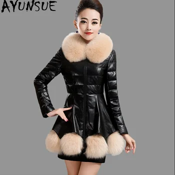 AYUNSUE Women's Red Faux Leather Jacket Down Cotton Parka Winter Coat Female Slim Fashion Korean Chaqueta Mujer Cuero KJ536
AYUNSUE Women's Red Faux Leather Jacket Down Cotton Parka Winter Coat Female Slim Fashion Korean Chaqueta Mujer Cuero KJ536