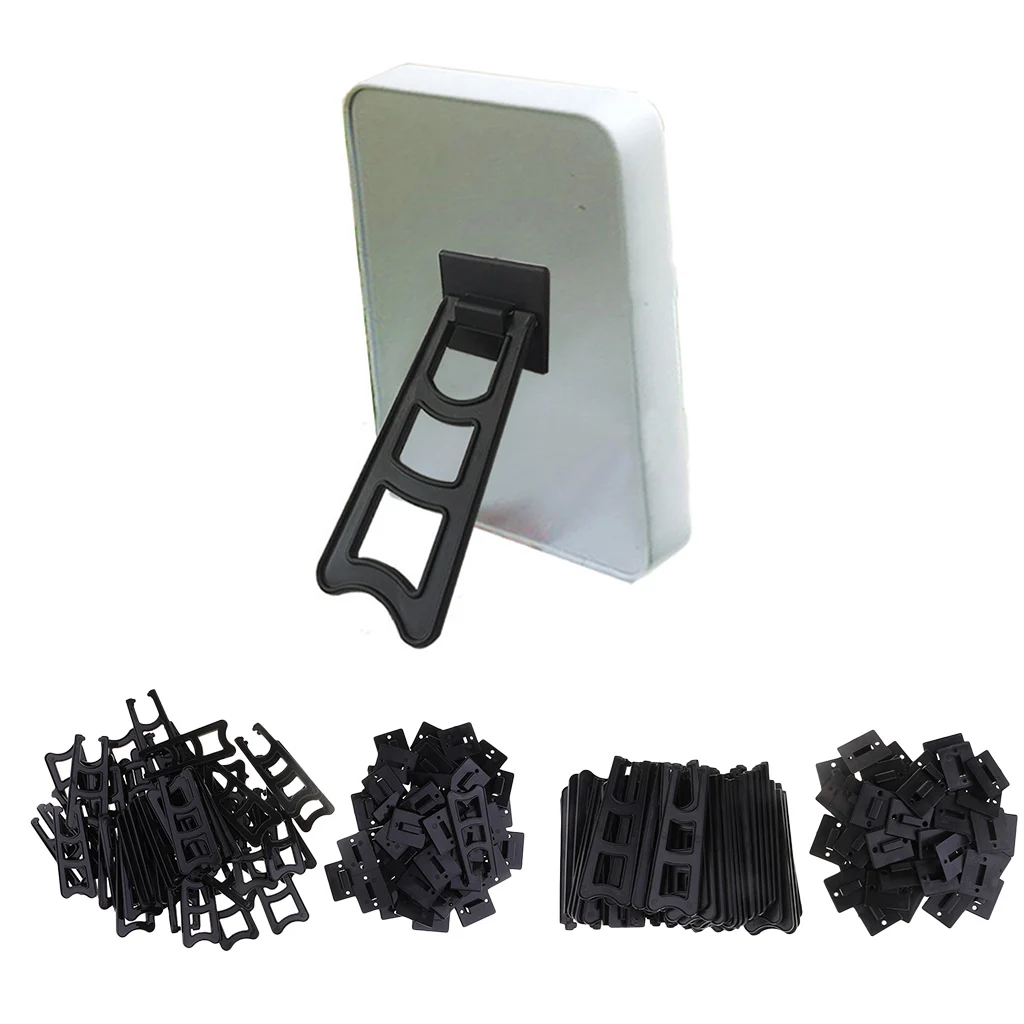 (50 Pack)Adjustable Plastic Display Stand Easel Stand Holder,Displays Picture Frames, Photo,Art Collection,Black
(50 Pack)Adjustable Plastic Display Stand Easel Stand Holder,Displays Picture Frames, Photo,Art Collection,Black
