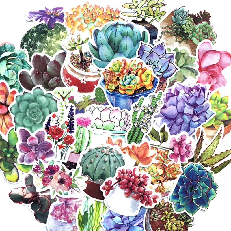 71PCS Plant Succulent Potted Cactus Small Fresh For Mobile Phone Laptop Luggage Guitar Case Skateboard Fixed Bike Stickers F2
71PCS Plant Succulent Potted Cactus Small Fresh For Mobile Phone Laptop Luggage Guitar Case Skateboard Fixed Bike Stickers F2