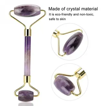 Natural Jade Roller Massage Amethyst Facial Massage Anti Wrinkle Anti Aging for Face Eyes Face Thin Lifting Massager
Natural Jade Roller Massage Amethyst Facial Massage Anti Wrinkle Anti Aging for Face Eyes Face Thin Lifting Massager