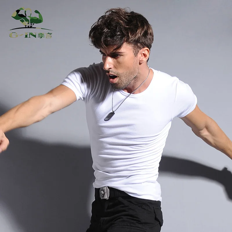 Men's Tops Tees 2015 summer new cotton O neck short sleeve t shirt men fashion trends fitness tshirt free shipping
Men's Tops Tees 2015 summer new cotton O neck short sleeve t shirt men fashion trends fitness tshirt free shipping