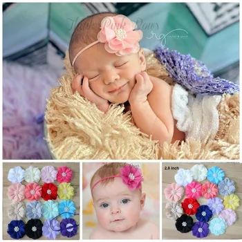 2.8" Beaded Chiffon Flower Headbands Newborn Headband 16 colors For Headbands Hair Accesssories
2.8" Beaded Chiffon Flower Headbands Newborn Headband 16 colors For Headbands Hair Accesssories
