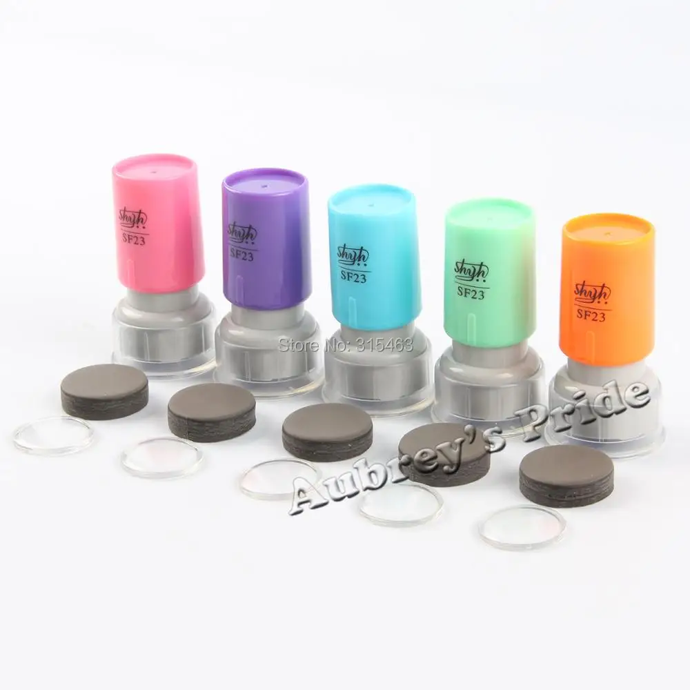 5Pcs Round SF-23mm Mix Color Holder plus 7MM Rubber Pad for Photosensitive Portrait Flash Stamp Machine
5Pcs Round SF-23mm Mix Color Holder plus 7MM Rubber Pad for Photosensitive Portrait Flash Stamp Machine