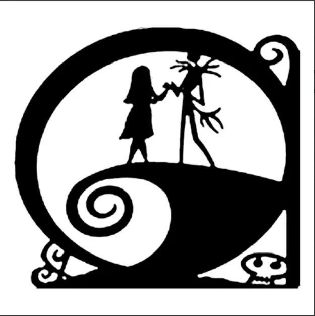 Виниловая наклейка Jack n Sally для автомобиля, художественные наклейки на бампер для багажника автомобиля, украшение на лобовое стекло, белый цвет, L123
Виниловая наклейка Jack n Sally для автомобиля, художественные наклейки на бампер для багажника автомобиля, украшение на лобовое стекло, белый цвет, L123